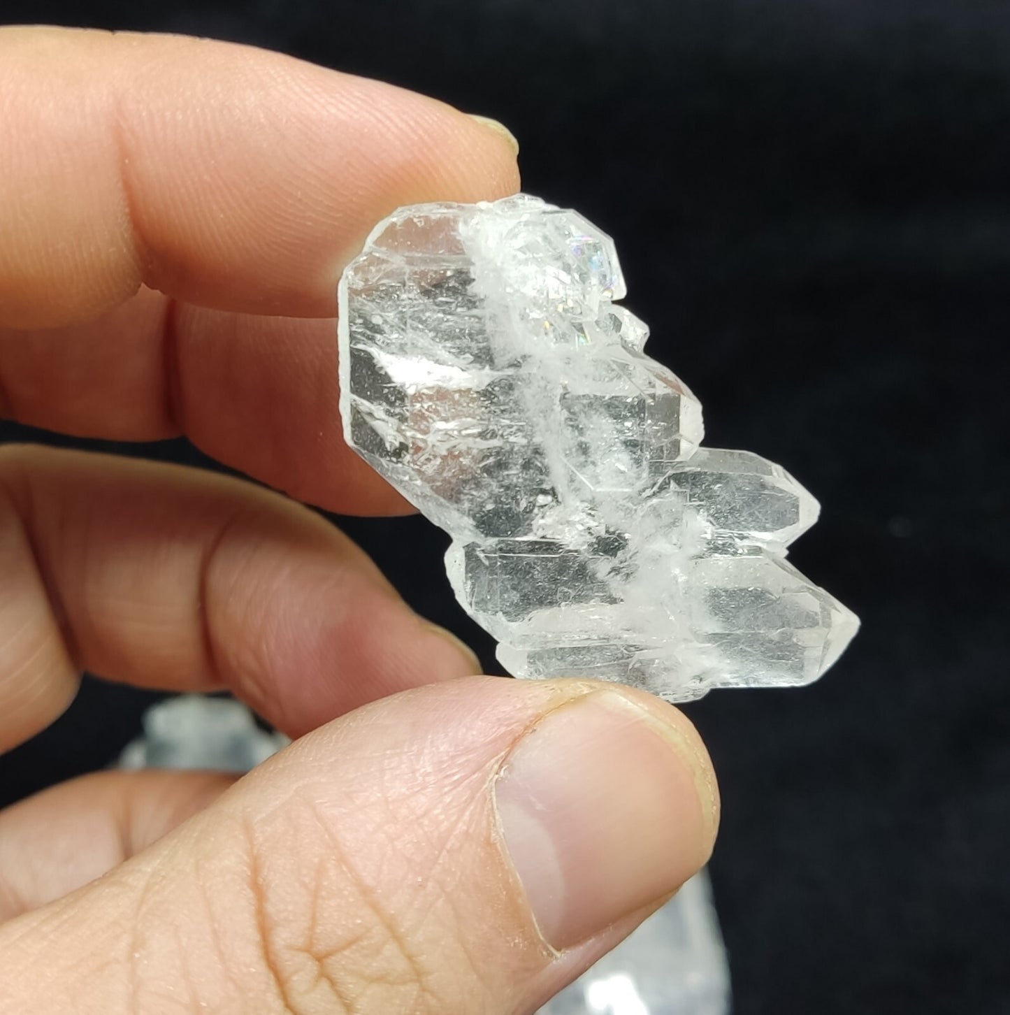 80 grams, 10 Pieces Faden quartz Crystals