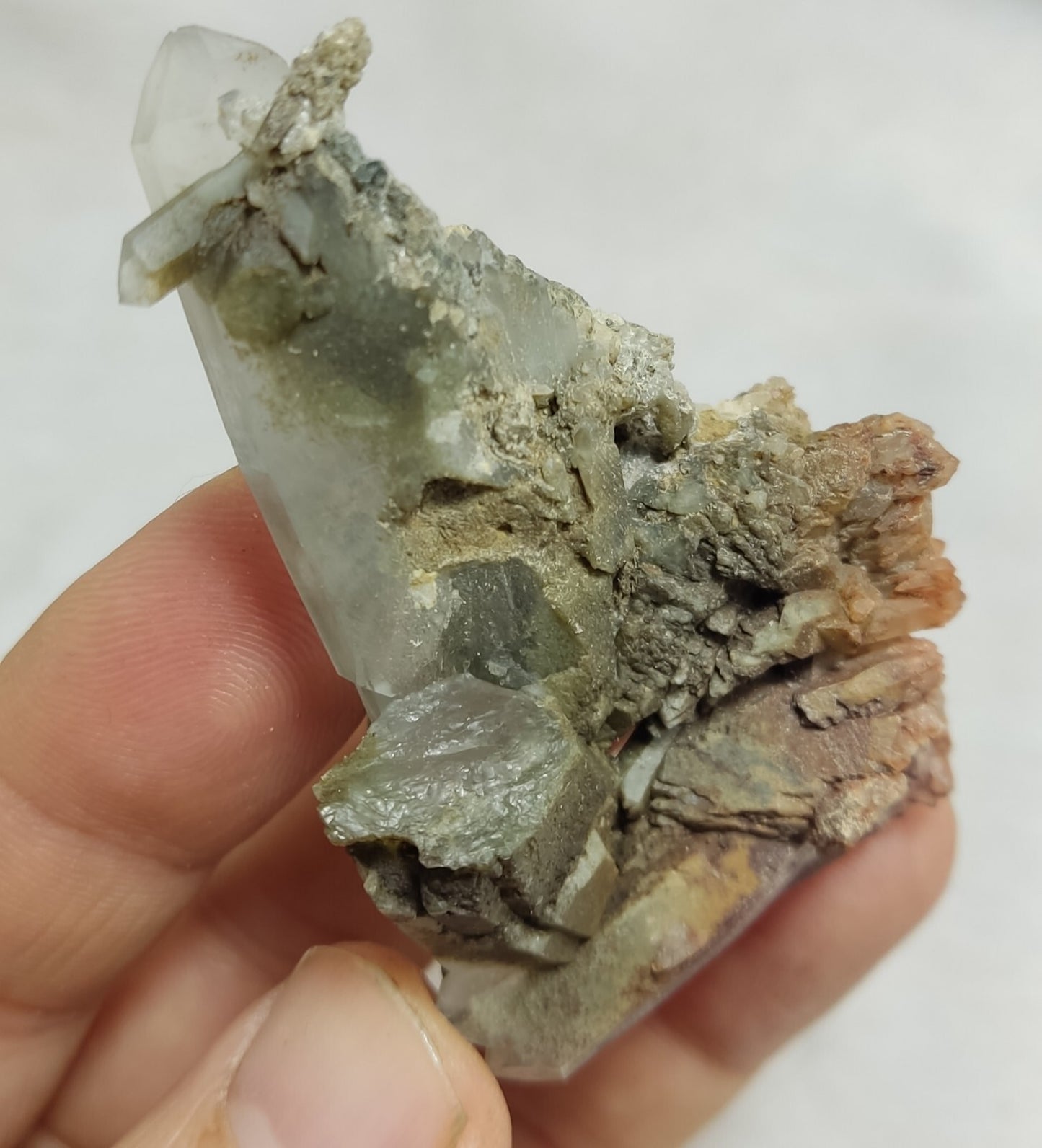 An Aesthetic terminated chlorite Quartz specimen 47 grams