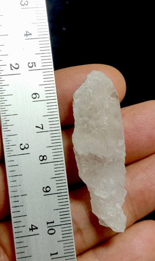 Fully Etched Quartz Crystal 11 Grams.