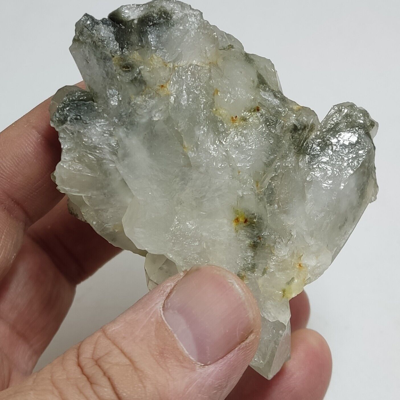 An Aesthetic Natural beautifully terminated Chlorite Quartz cluster 218 grams