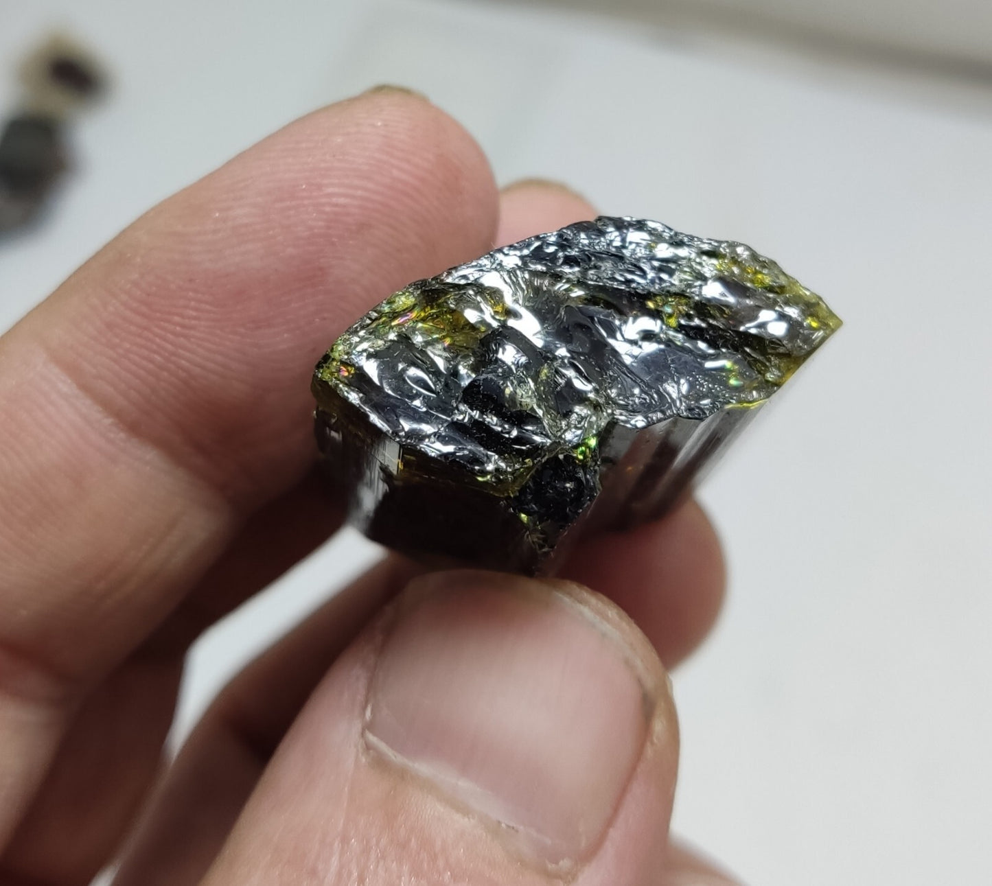 An Aesthetic specimen of epidote crystal 30 grams