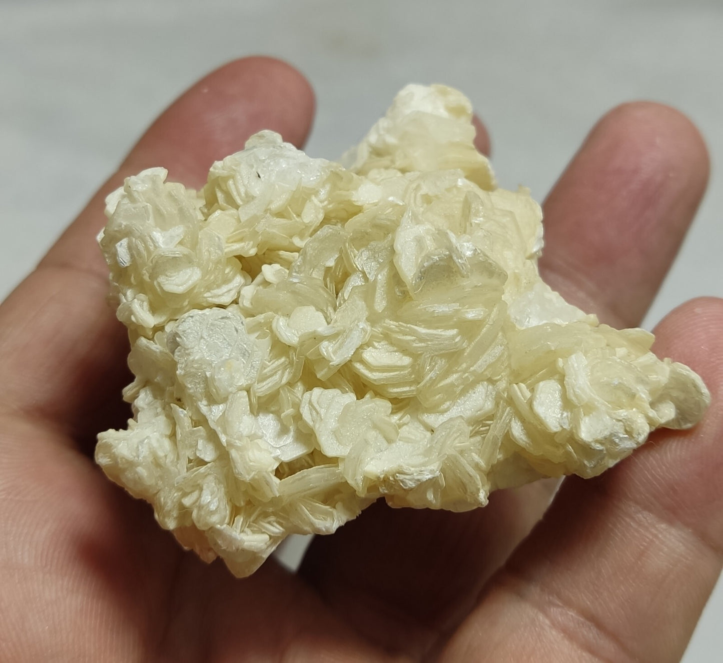 An Aesthetic specimen of muscovite cluster 118 grams