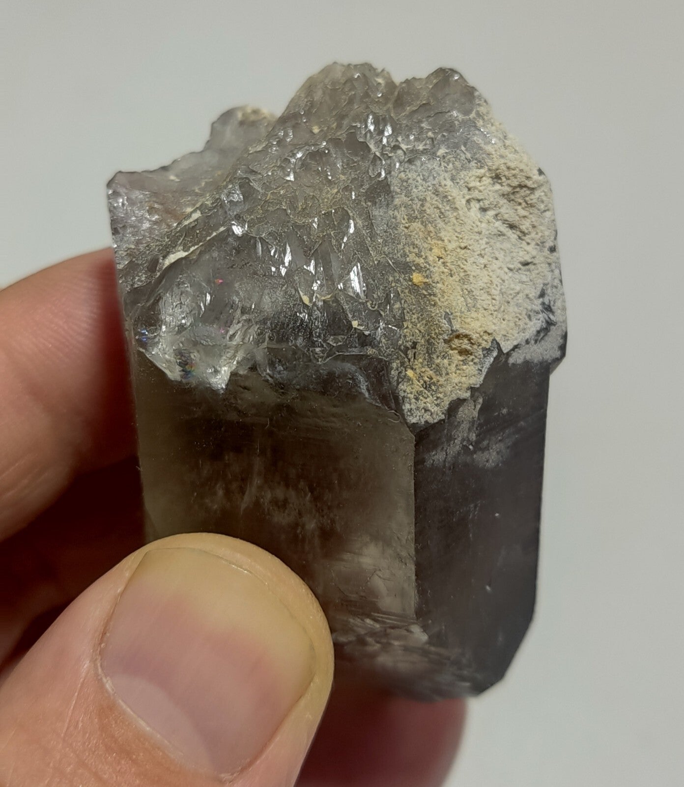 An Aesthetic Naturally terminated specimen of Smoky Quartz 107 grams