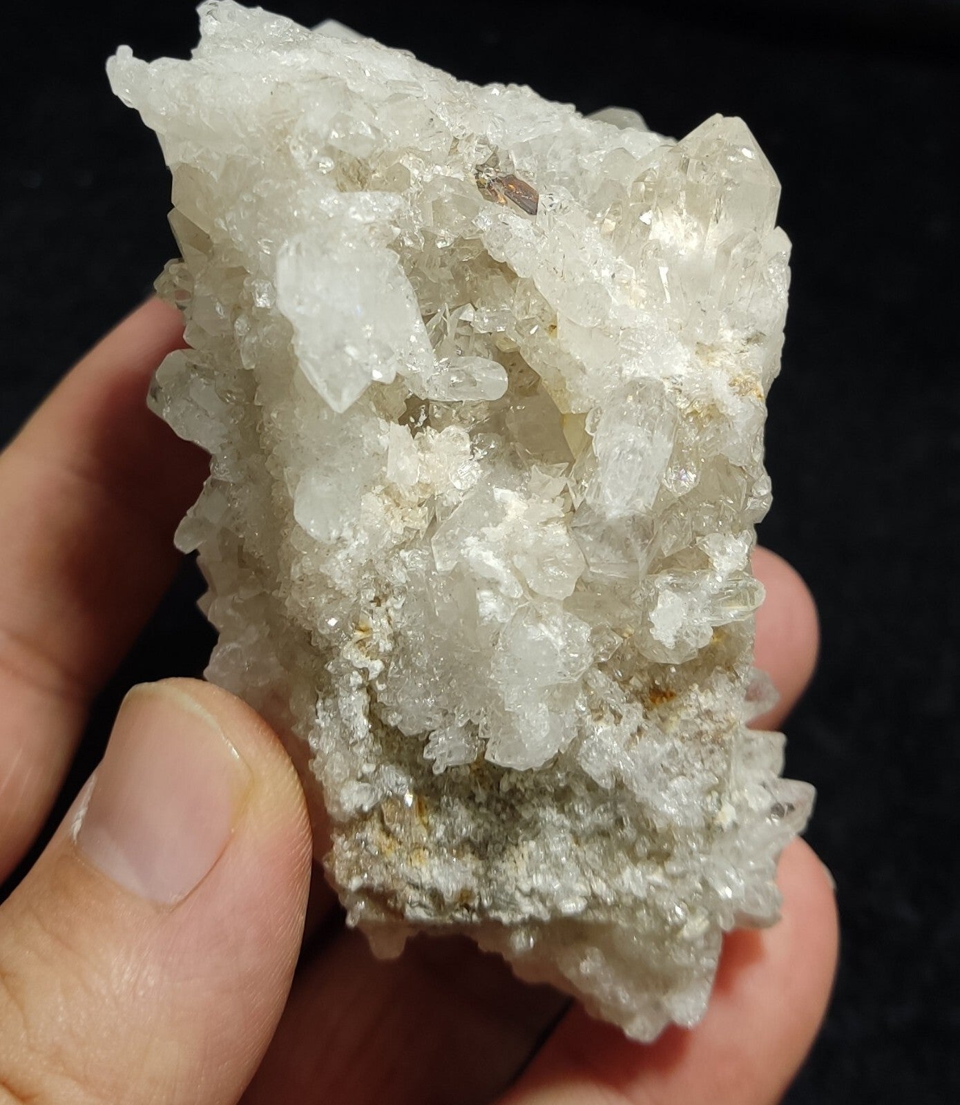 Faden Quartz Cluster With Brookite Inclusions 211 grams