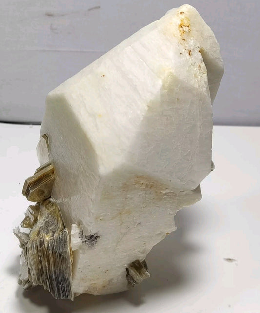 An aesthetic combo specimen of feldspar tourmaline muscovite apatite 735 grams