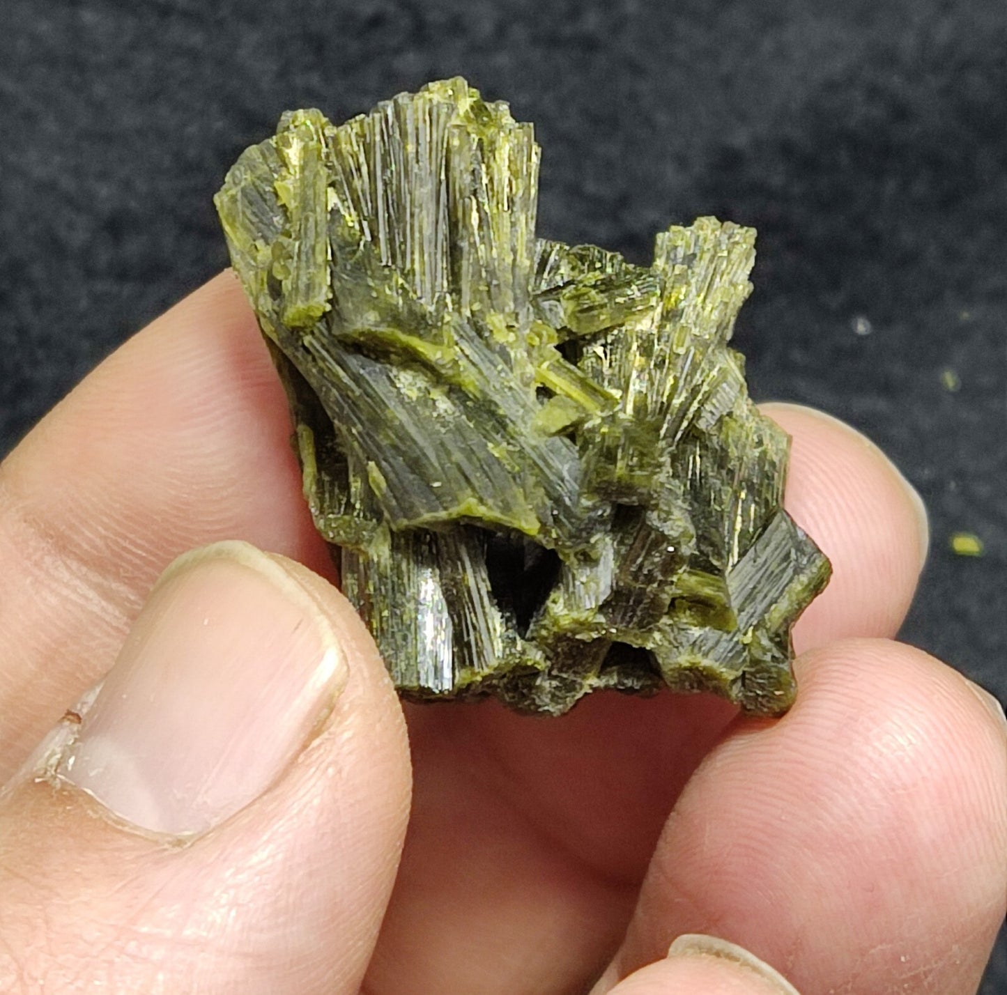 A very Aesthetic Natural beautifully terminated epidote specimen 20 grams