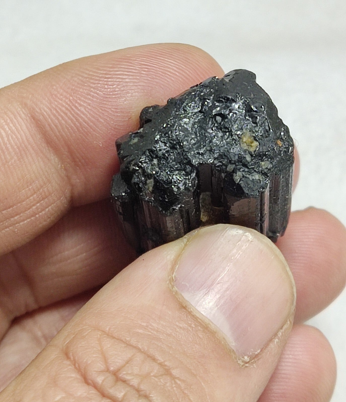 An amazing specimen of terminated black tourmaline 24 grams