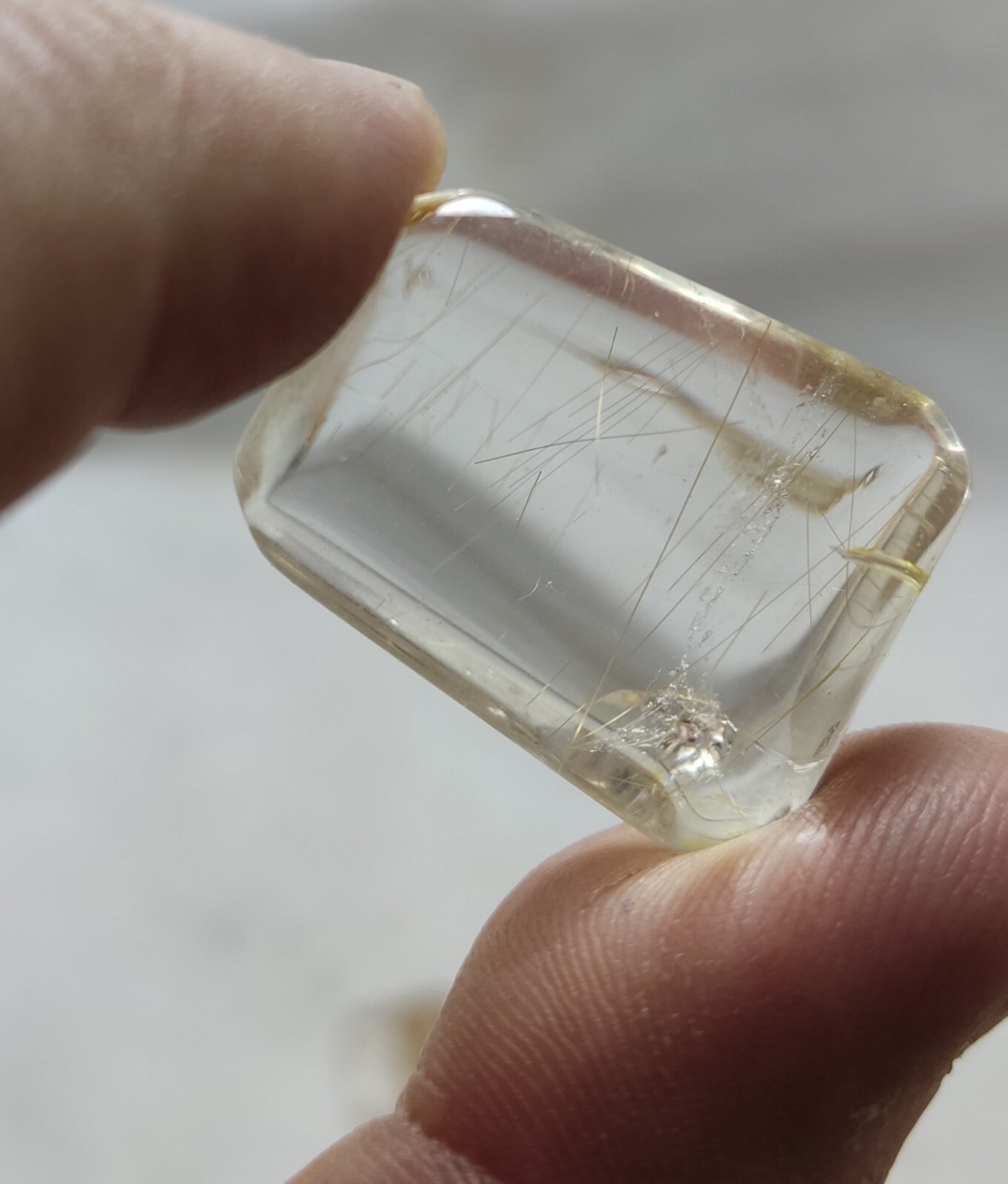 An amazing lot of Rutilated polished quartz tumbles 44 grams