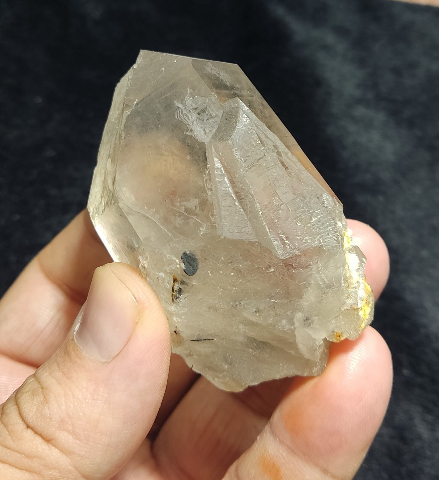 An Aesthetic Naturally terminated specimen of light Smoky Quartz 116 grams