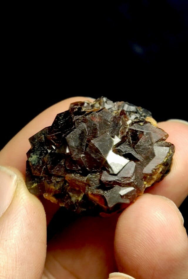 Natural Andradite Garnet Cluster 26 Grams