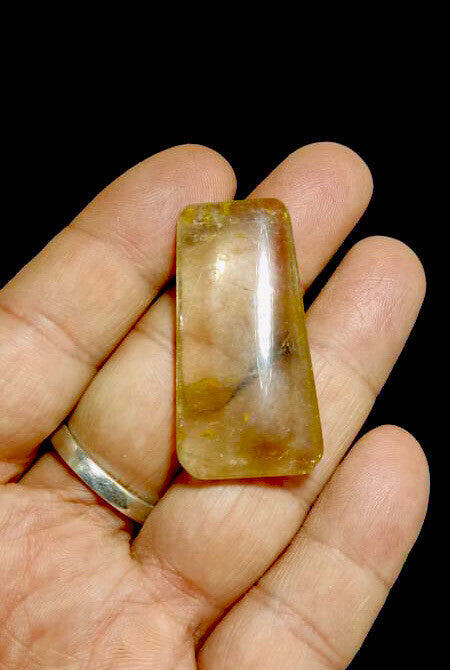 Natural Rutiles Quartz Tumble 14 Grams.