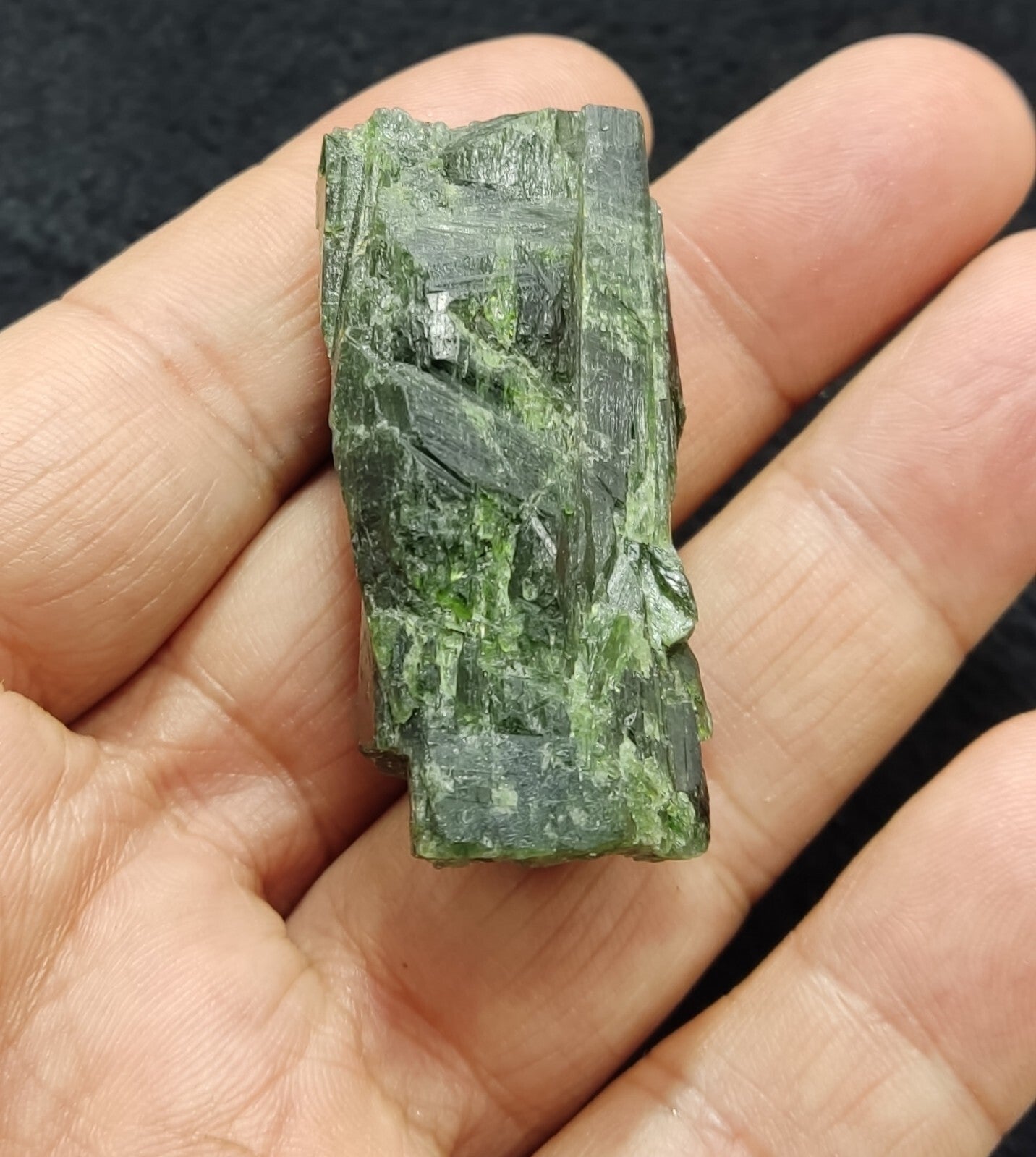An amazing specimen of diopside crystal 46 grams