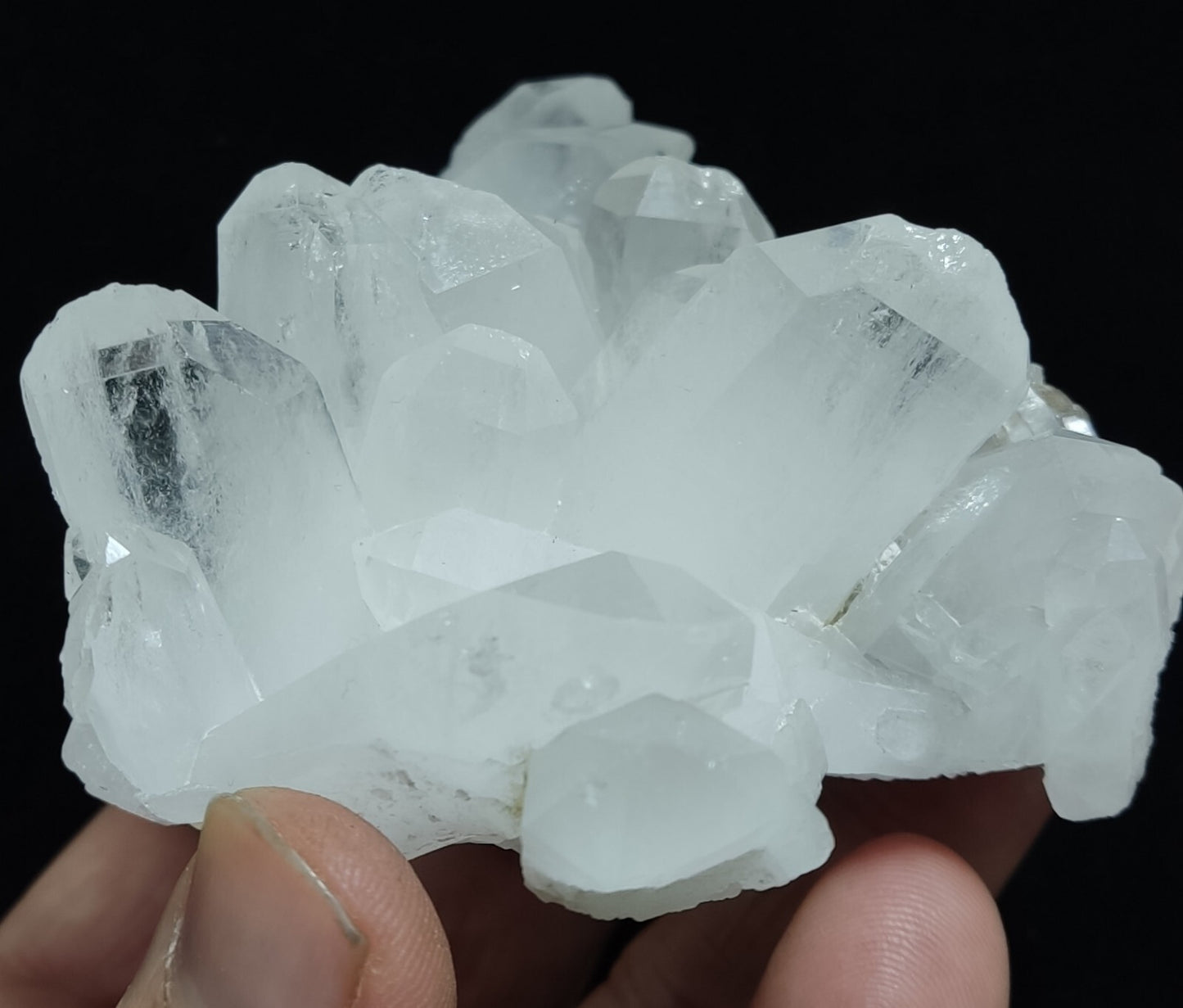 An Aesthetic Natural beautifully terminated Quartz cluster 210 grams