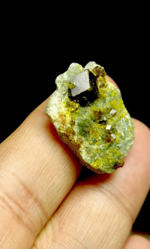 Andradite Garnet With Epidote 6.5 Grams.