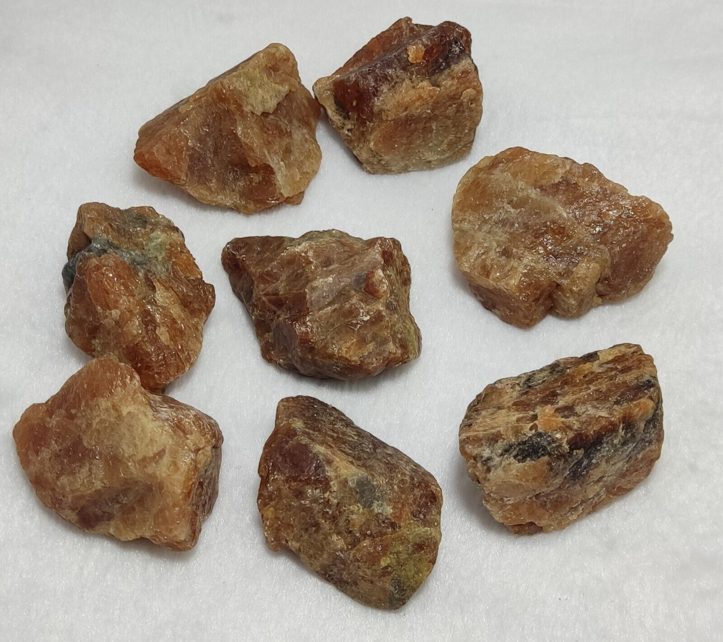 500 grams lot of rough hessonite garnets