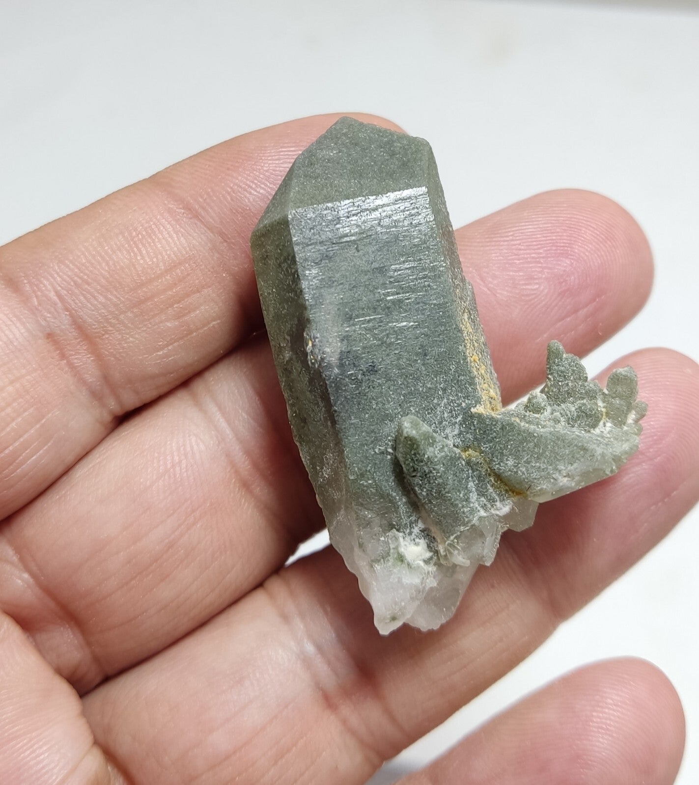 An Aesthetic Natural beautifully terminated Chlorite Quartz crystal 23 grams