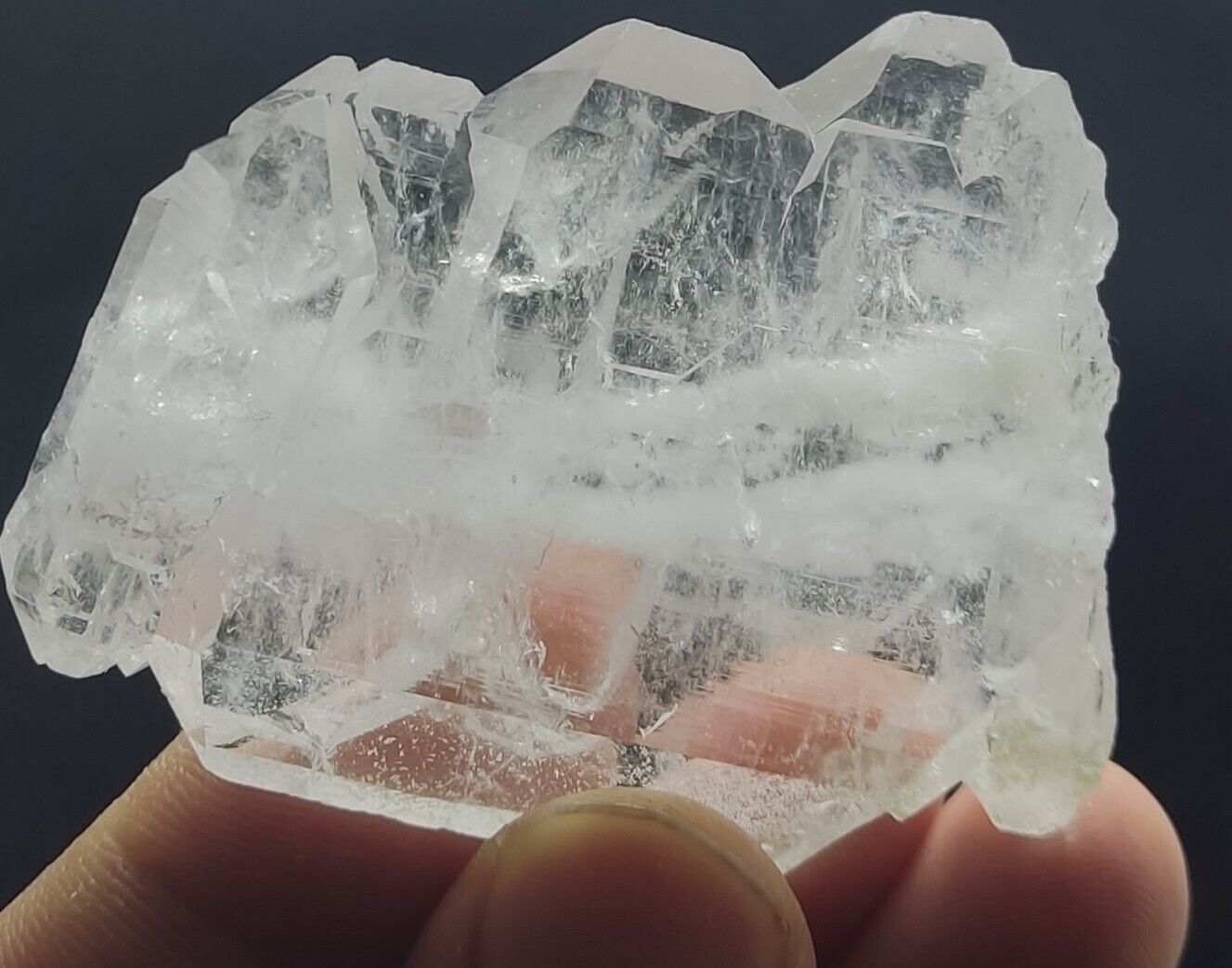 An Aesthetic Natural beautifully terminated faden Quartz specimen 52 grams