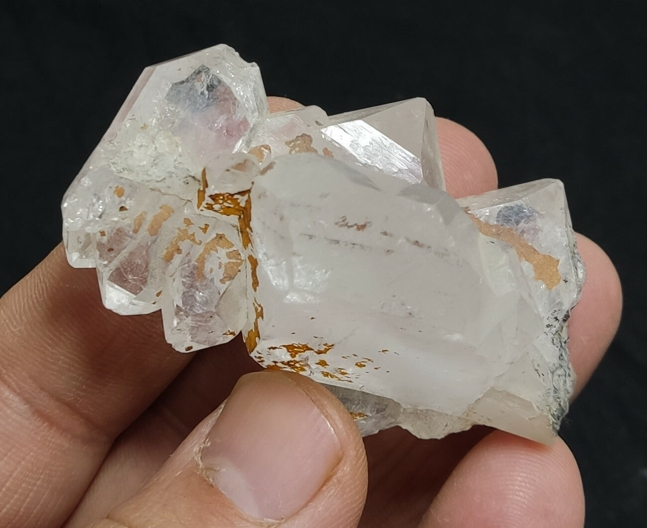 An amazing specimen of terminated faden Quartz crystal 65 grams