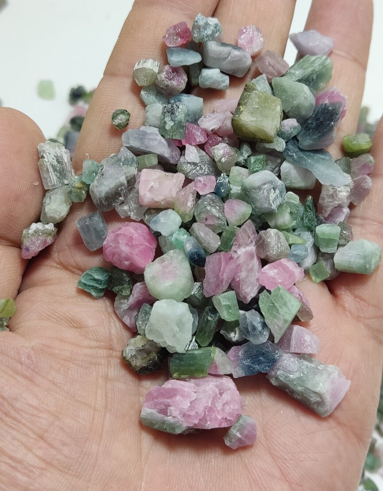 500 grams beautiful rough tourmalines