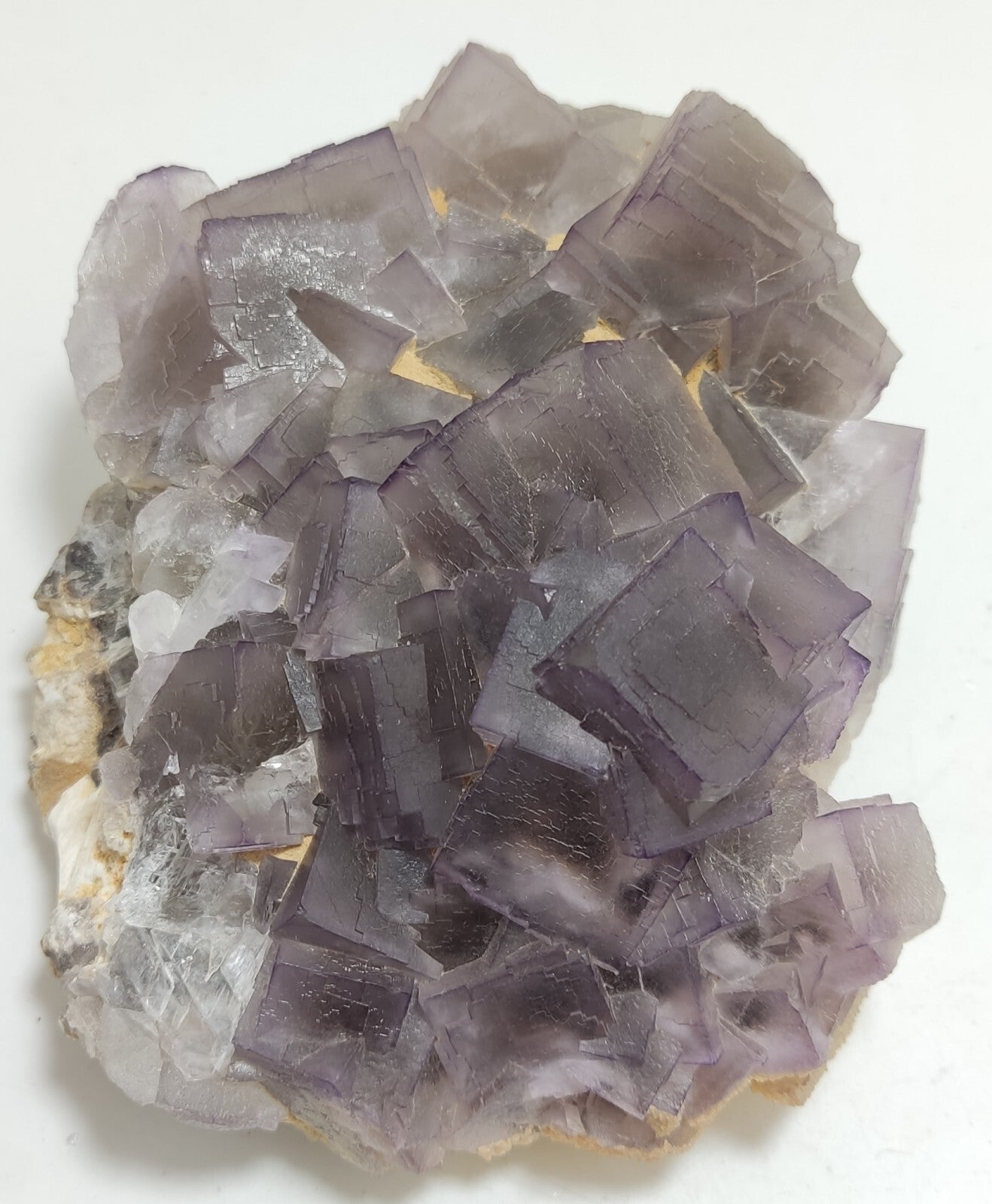 An amazing specimen of cubic light purple color Fluorite 706 grams