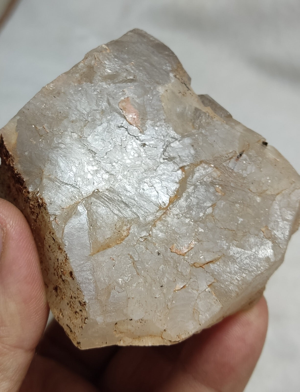 An Aesthetic terminated Quartz floater with needle inclusions 265 grams