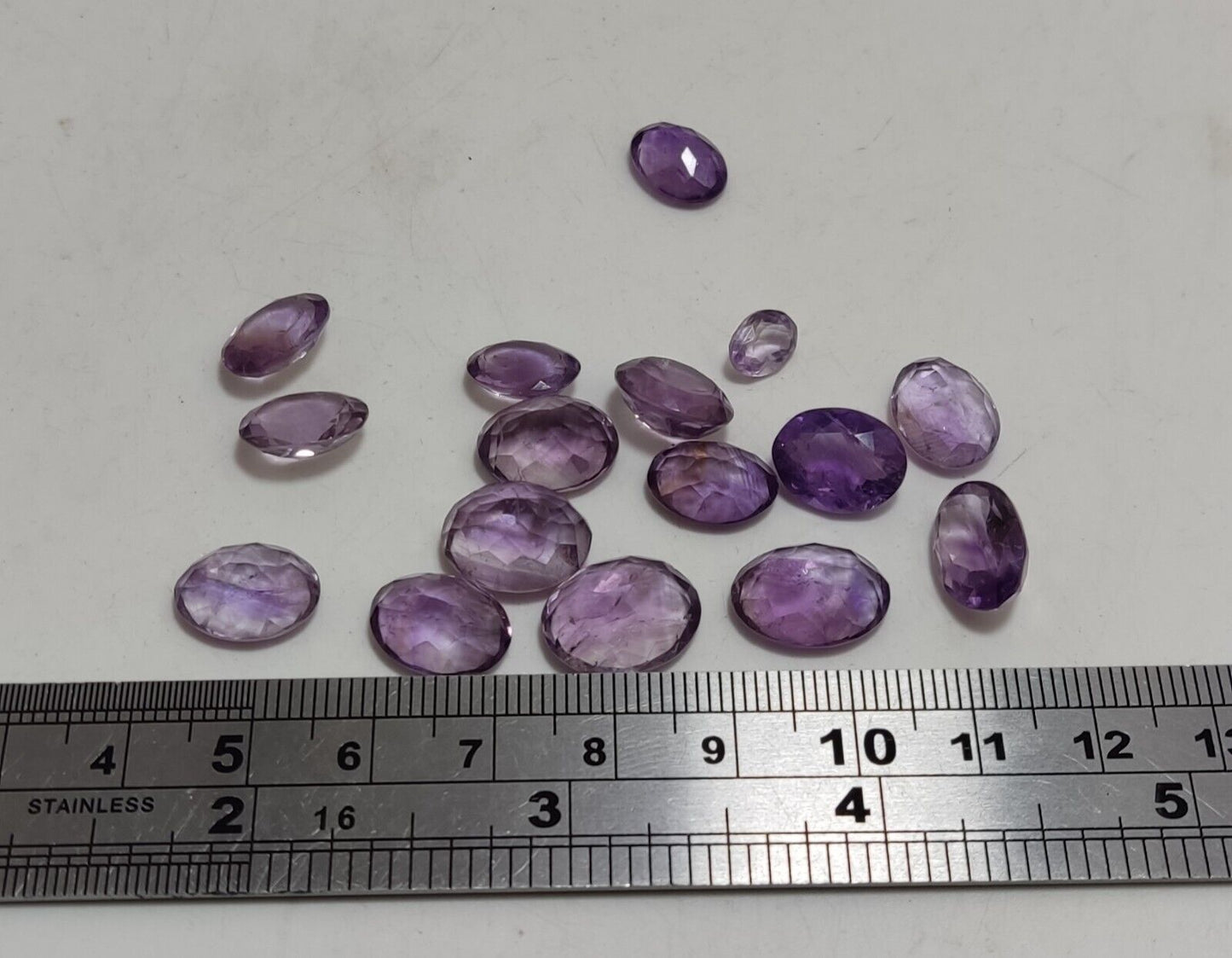 65 Carats faceted Amethyst gemstones
