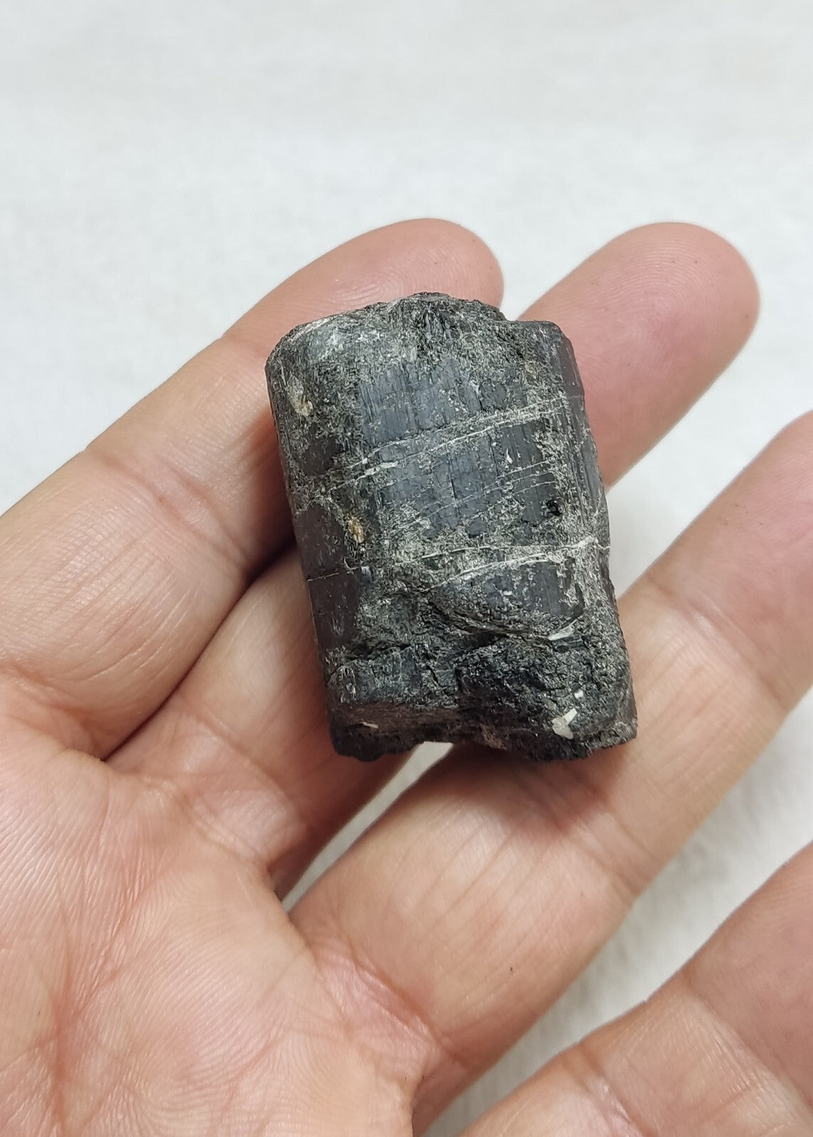 An amazing specimen of terminated black tourmaline 66 grams