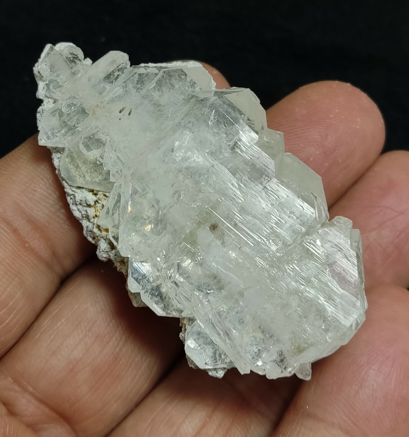 An amazing specimen of terminated faden Quartz crystal on matrix 37.5 grams