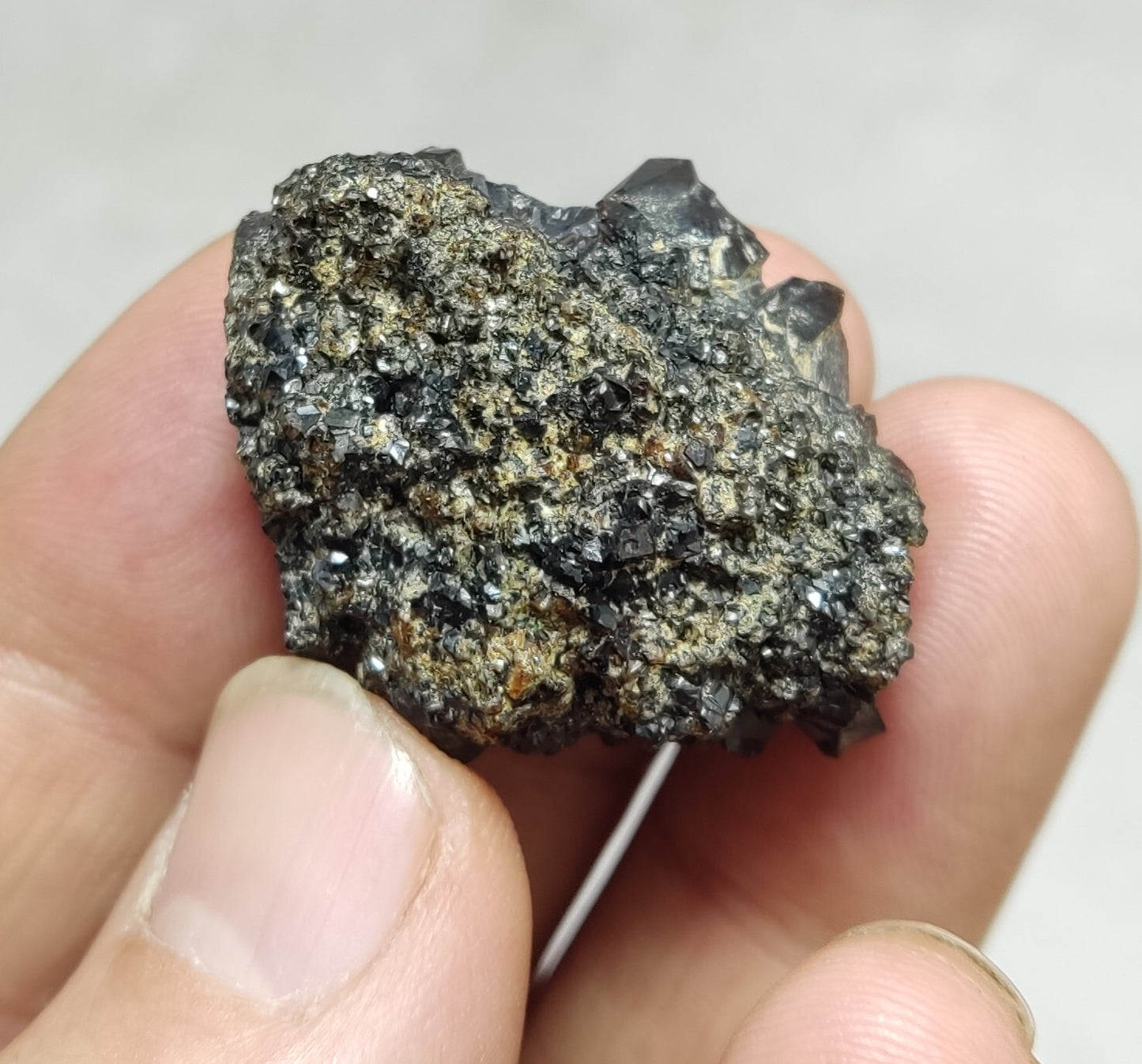 An Aesthetic specimen of andradite garnets on matrix 28 grams
