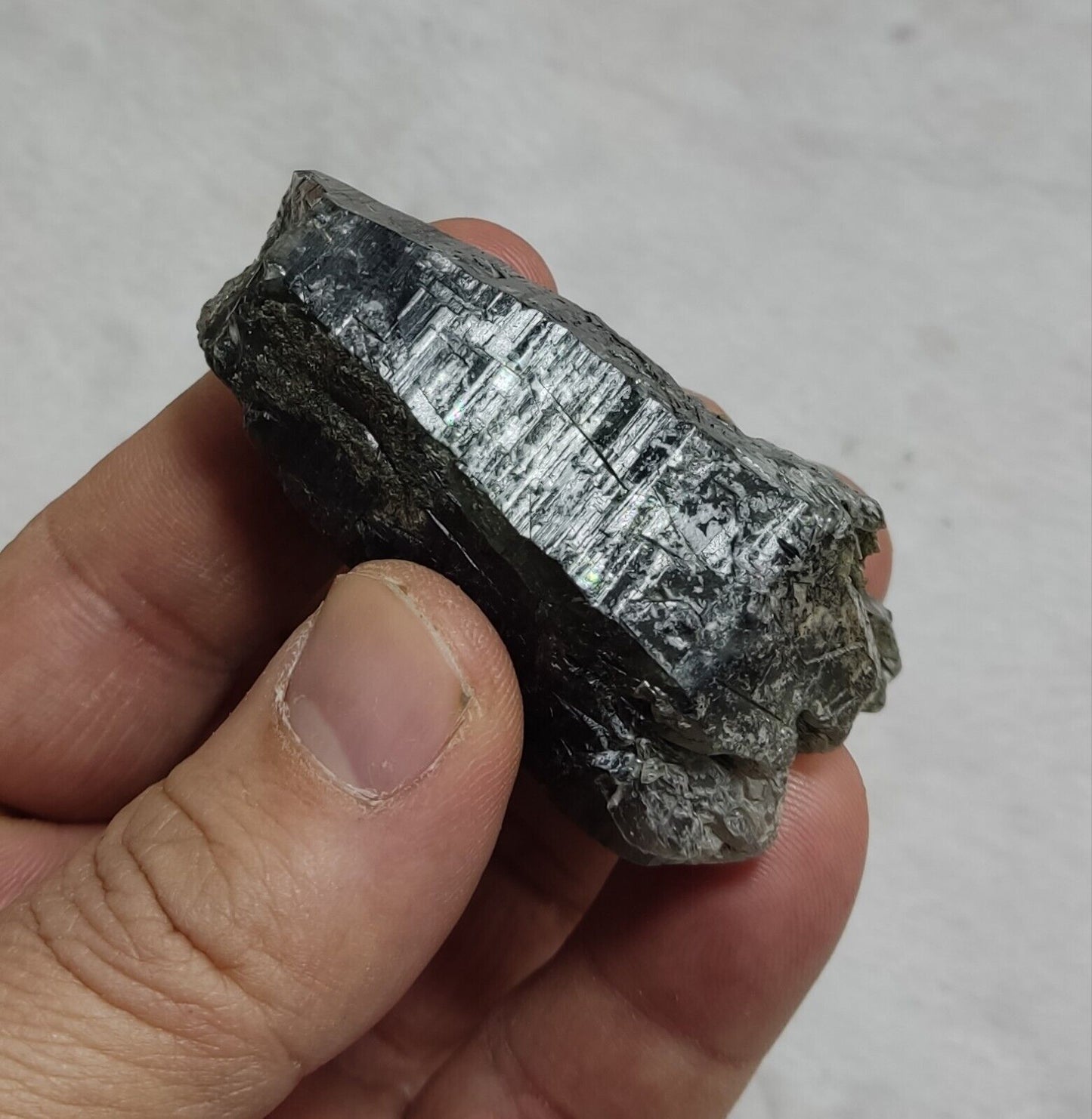 An Aesthetic Natural terminated Chlorite Quartz crystal specimen 66 grams