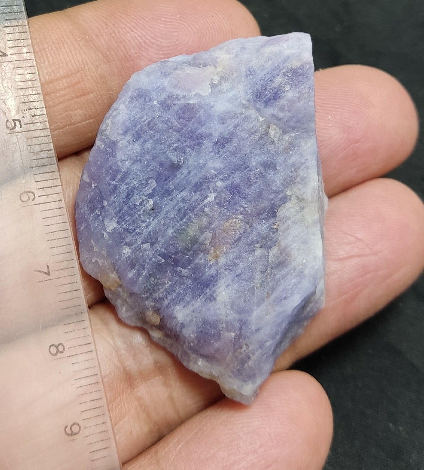 An amazing specimen of rough hackmanite chunk highly Tenebrescent 29 grams