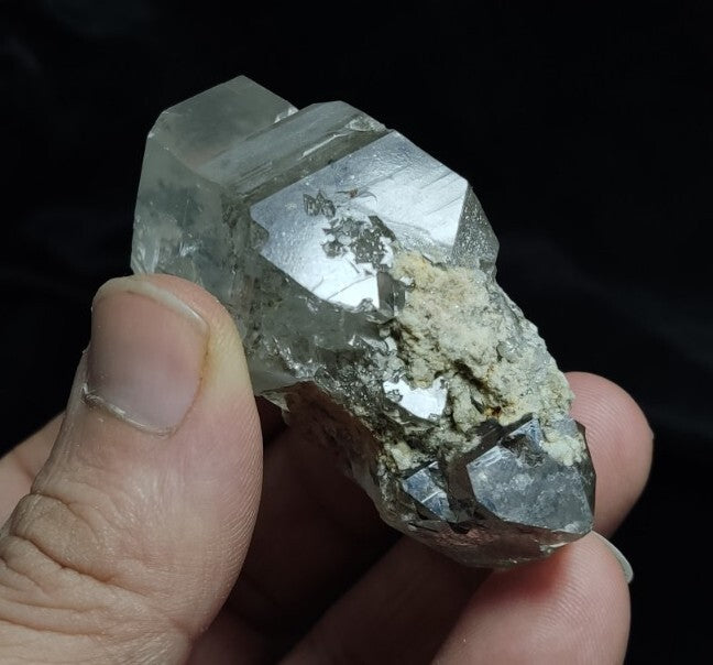 Gwindel Like Double Terminated Light Smoky Quartz 115 grams