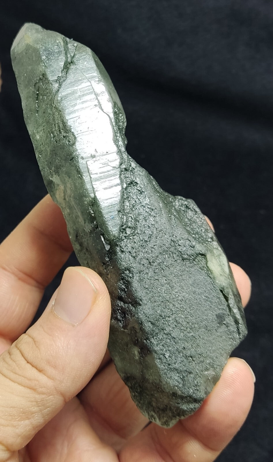 An Aesthetic Natural beautifully terminated chlorite Quartz specimen 260 grams