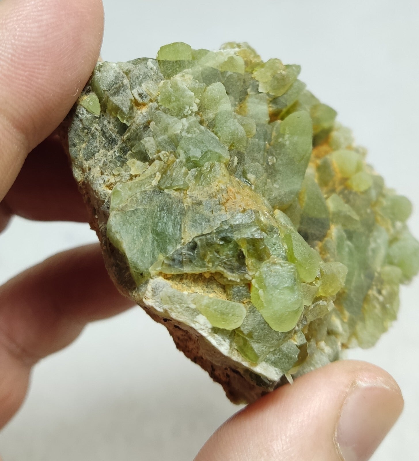 An Aesthetic terminated specimen of peridot 180 grams