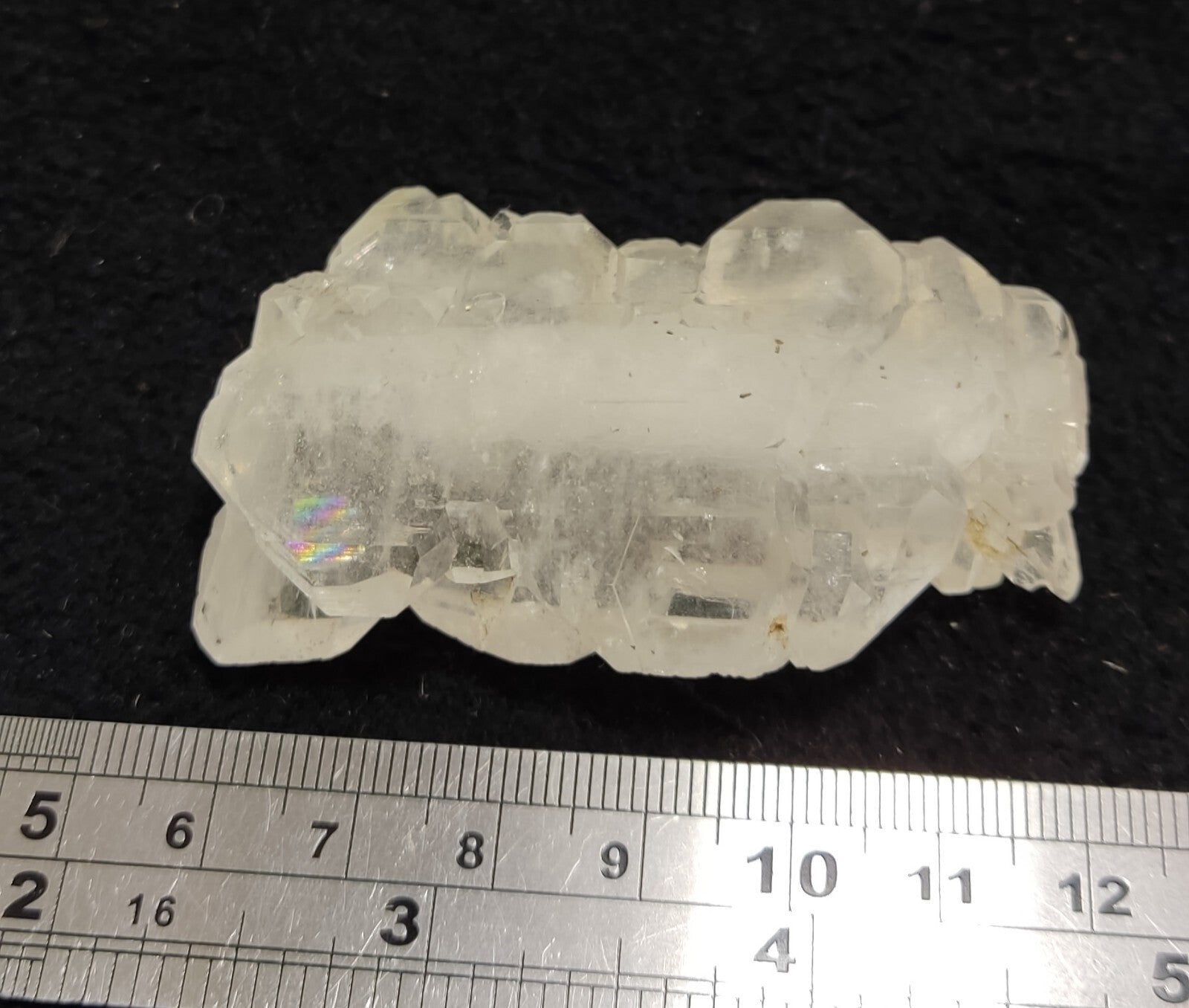 An Aesthetic terminated specimen of Faden Quartz crystal 62 grams