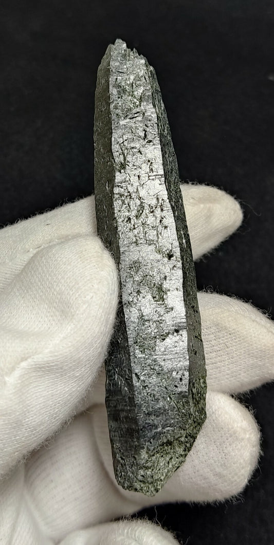 An Aesthetic Natural etched terminated Chlorite Quartz crystal specimen 39 grams