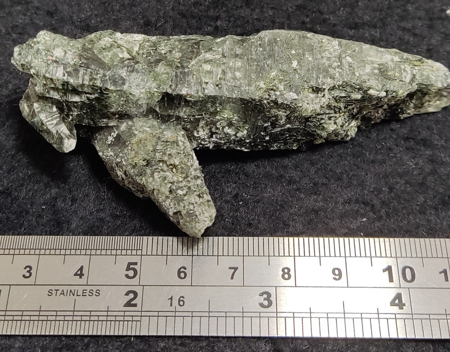 An Aesthetic Natural terminated Chlorite Quartz crystal specimen 88 grams