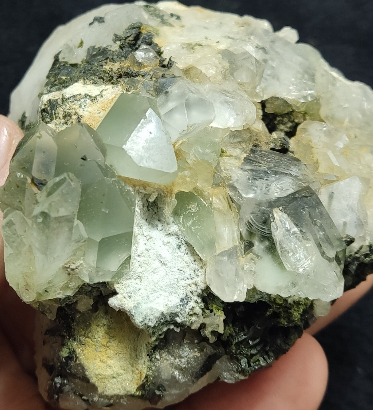 An Aesthetic terminated epidote Quartz specimen 342 grams