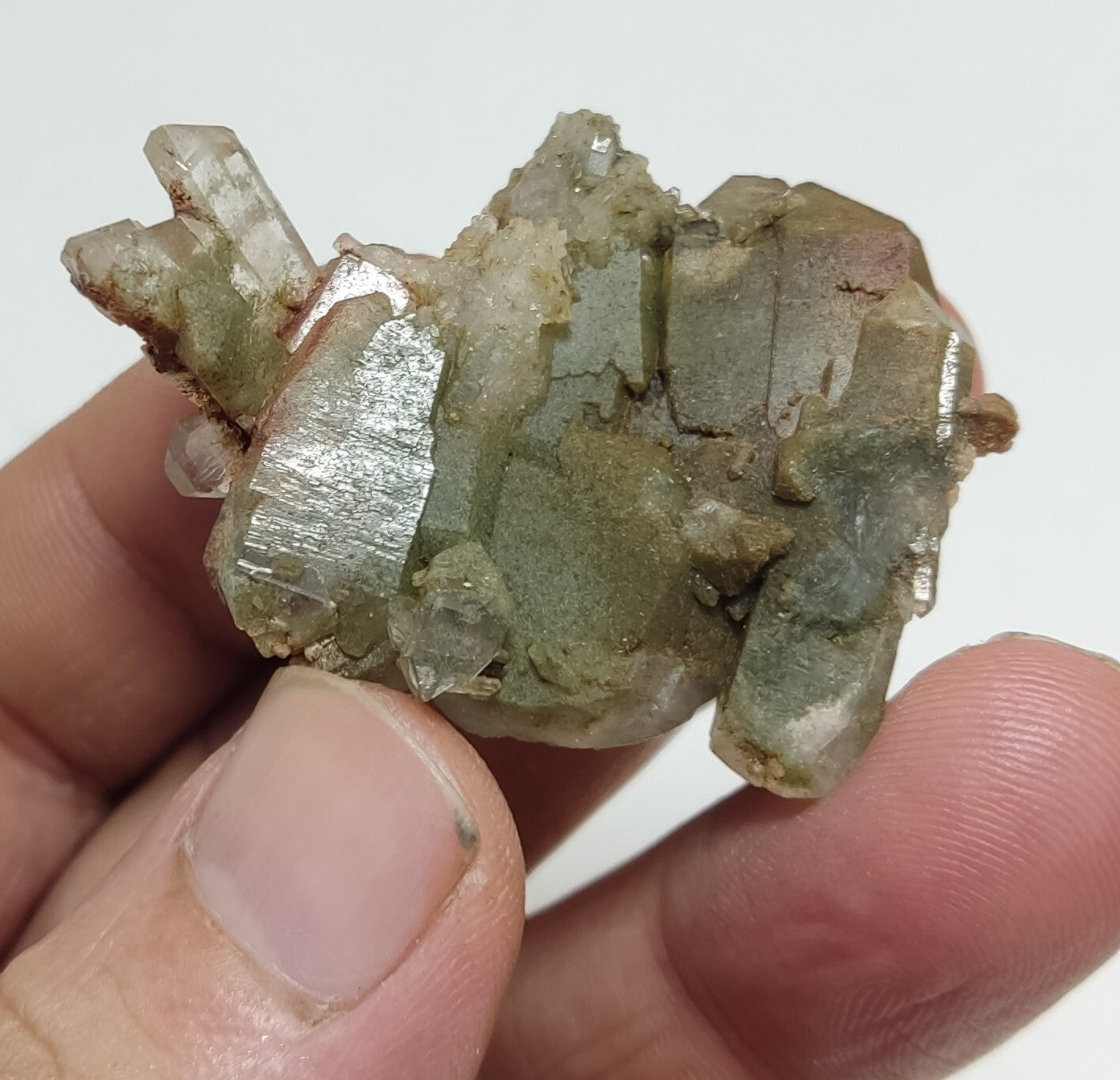 An Aesthetic specimen of chlorite quartz 19 grams