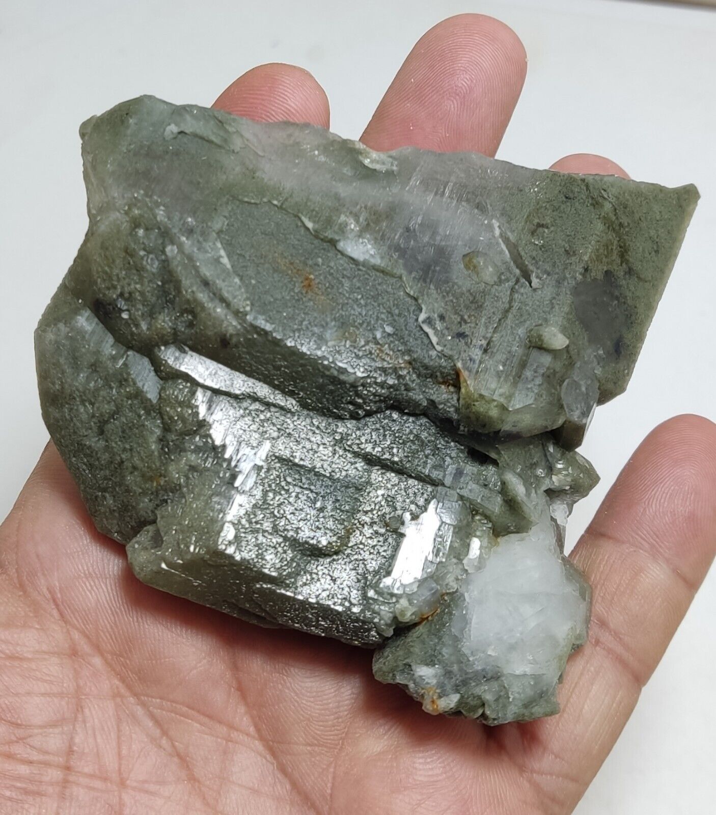 An Aesthetic Natural terminated chlorite Quartz specimen 233 grams
