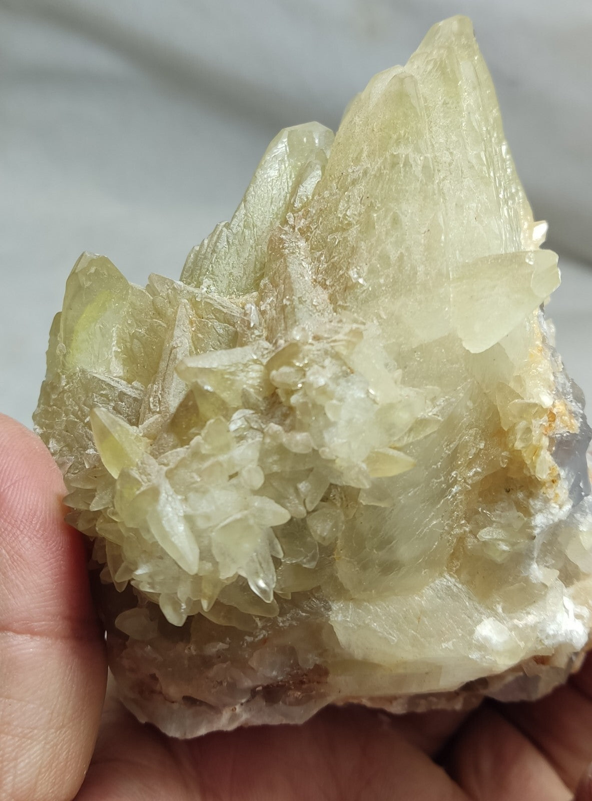 An Aesthetic Naturally terminated specimen of dogtooth calcite 722 grams
