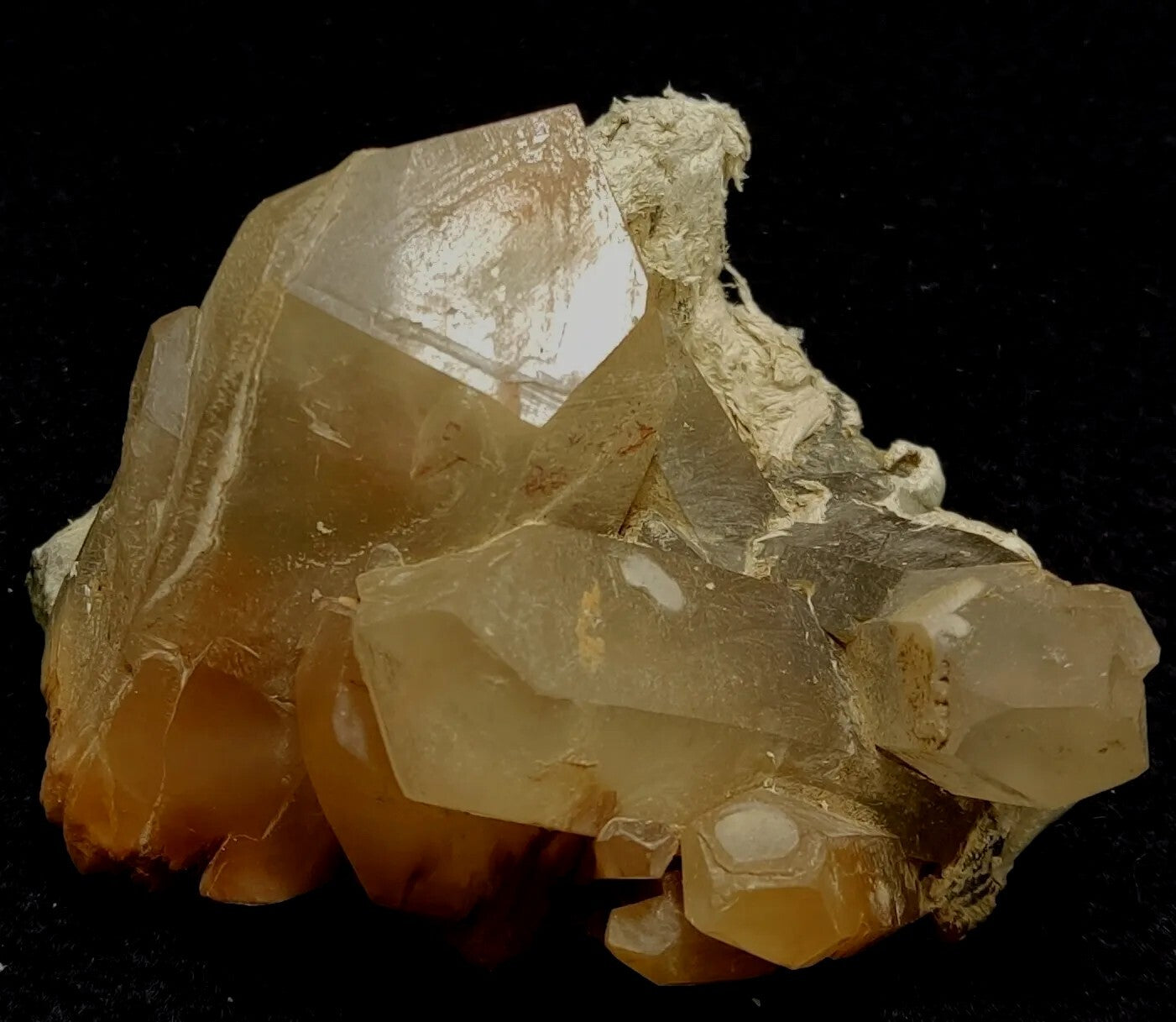 Amphibole included quartz cluster specimen 179 grams