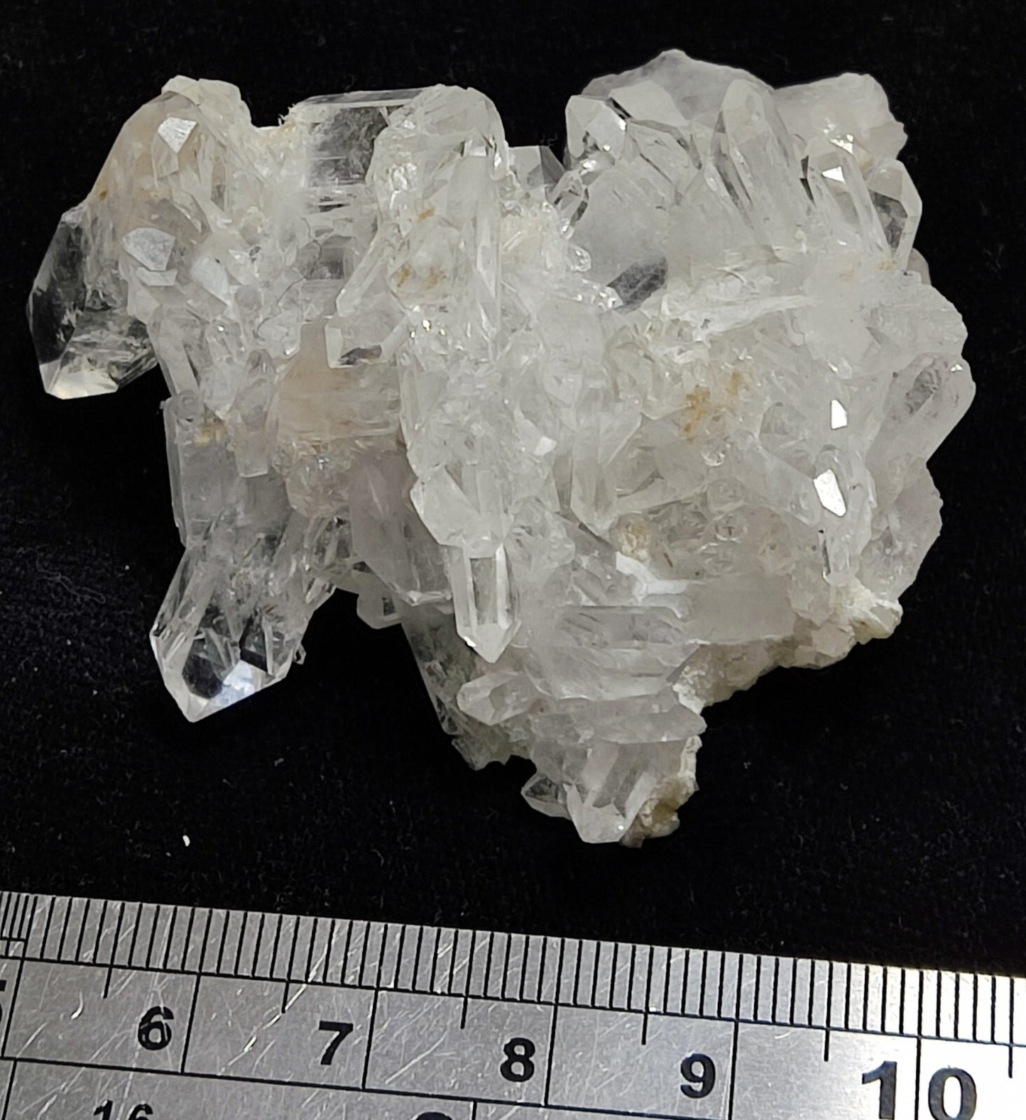 An Aesthetic Natural beautifully terminated Quartz cluster 52 grams