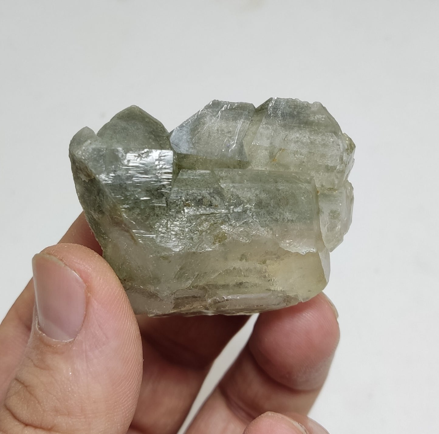 An Aesthetic Natural beautifully terminated Chlorite Quartz specimen 57 grams