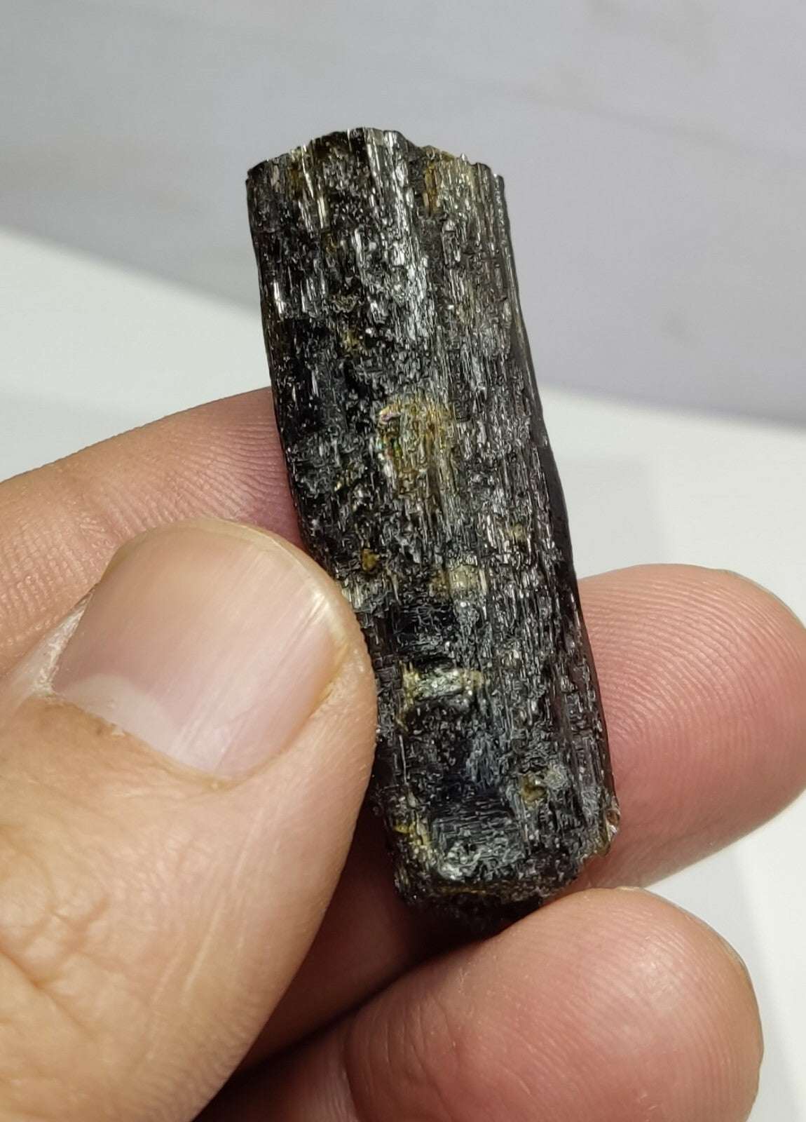 An aesthetic specimen of epidote crystal 15 grams
