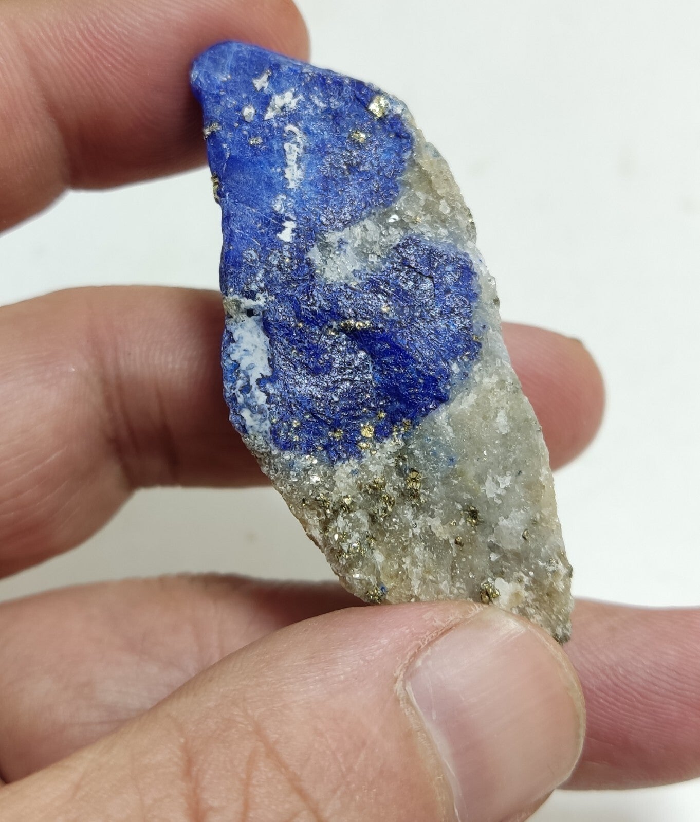 An Aesthetic specimen of lazurite on matrix with pyrite 29 grams