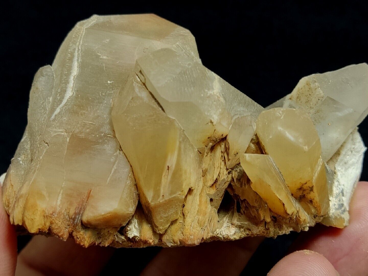 Amphibole included quartz cluster specimen 179 grams