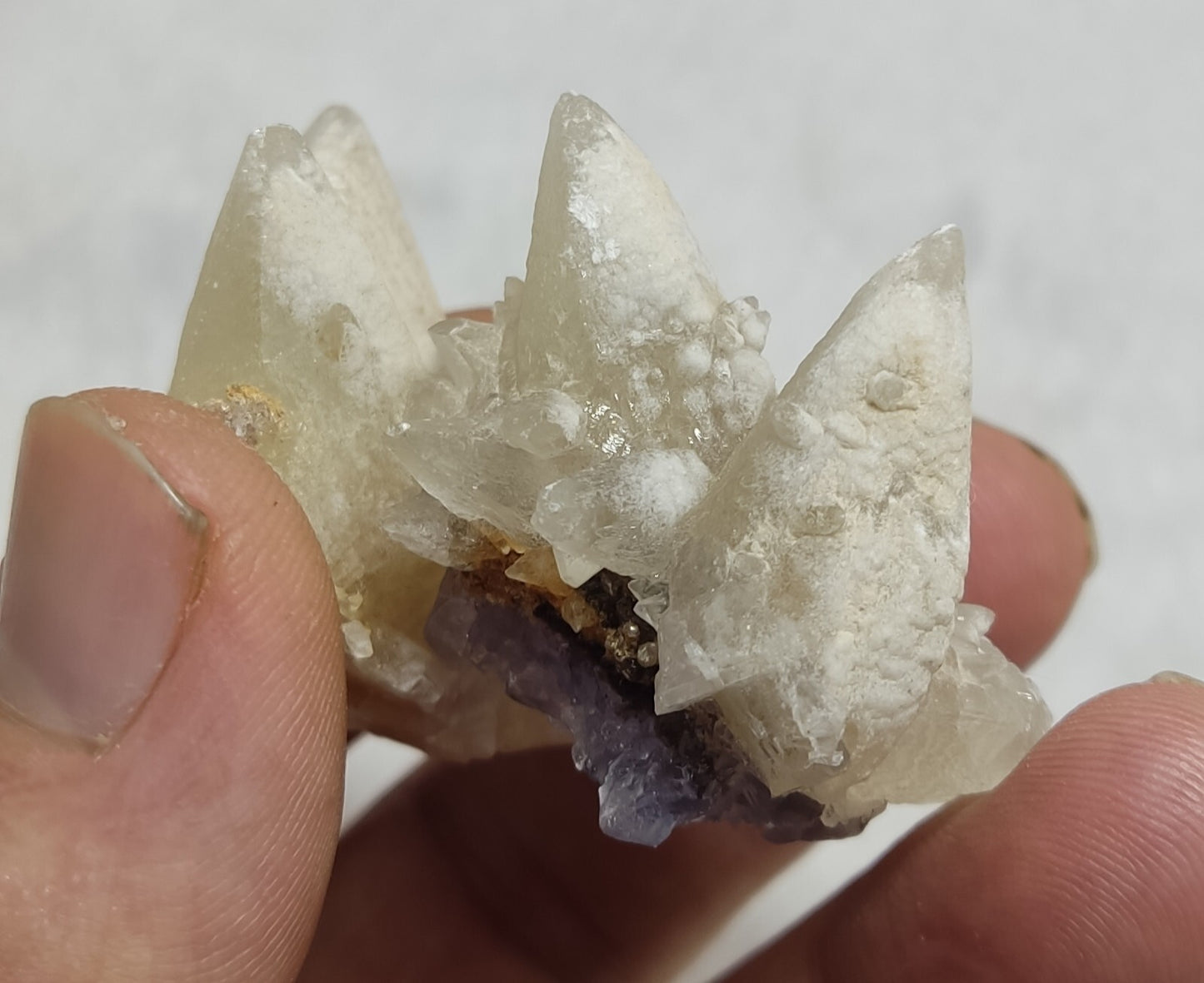 An Aesthetic Naturally terminated specimen of dogtooth calcite 55 grams