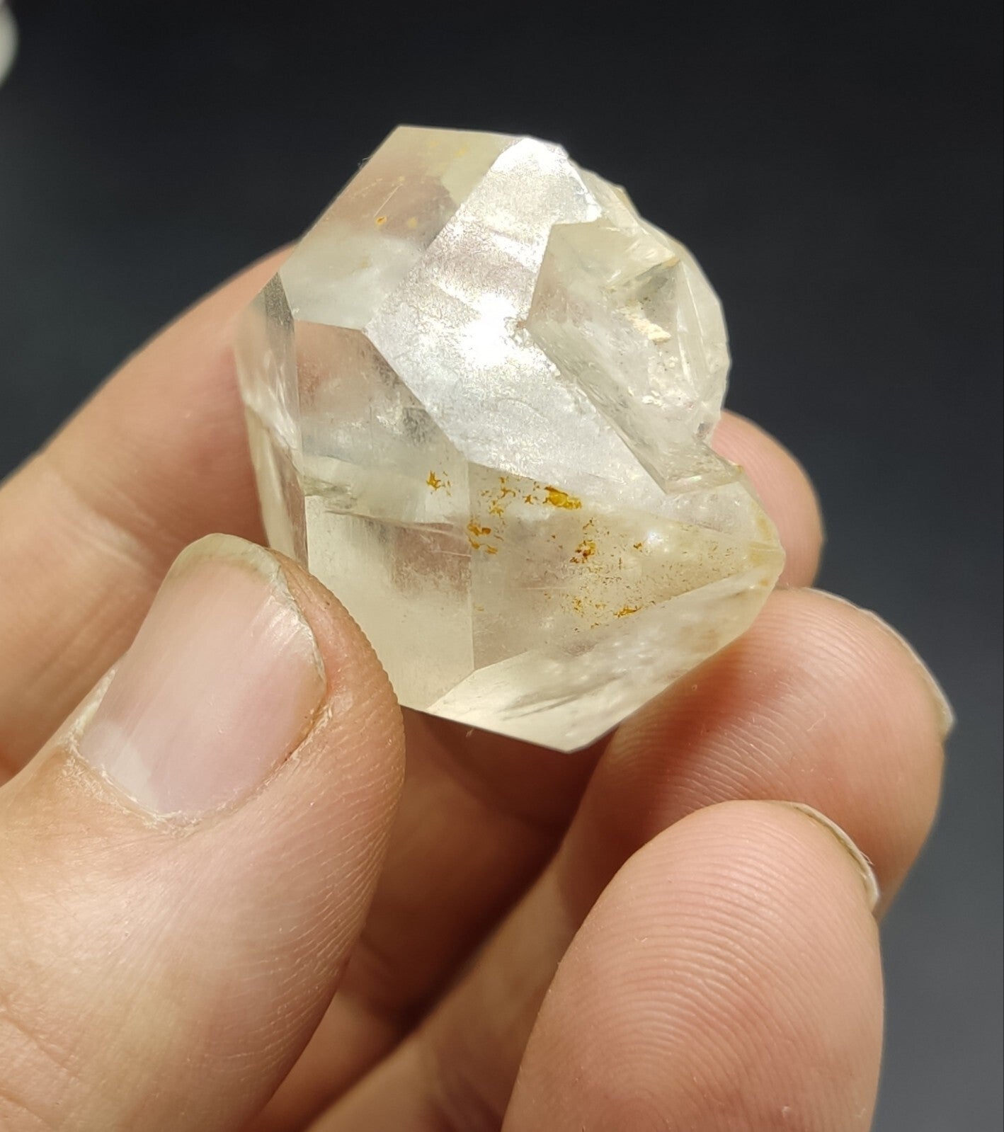 An Aesthetic gemmy double terminated Quartz crystal 33 grams