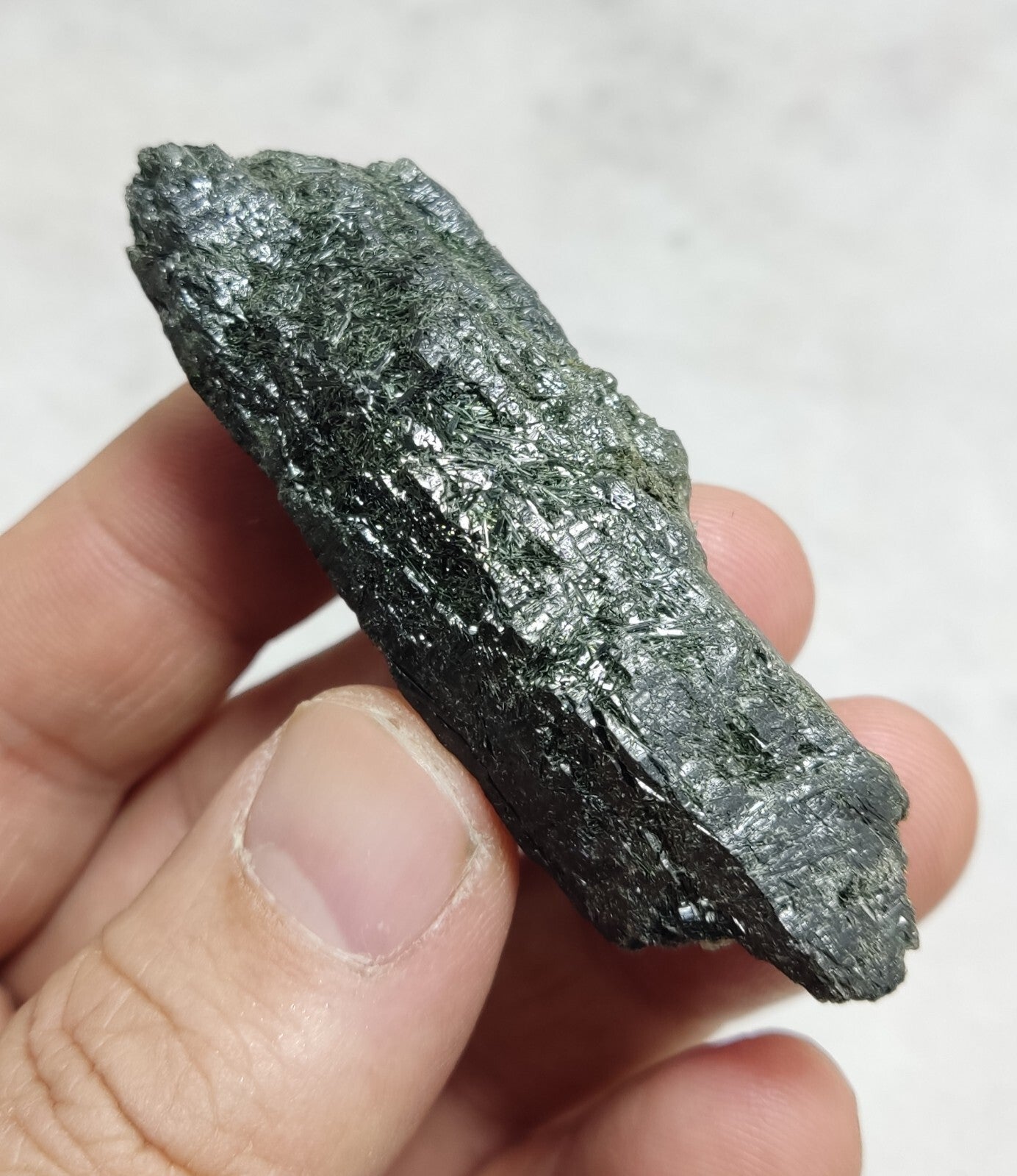 An Aesthetic Natural terminated Chlorite Quartz crystal specimen 42 grams